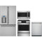 Cafe 4-Piece Package CFE28TP2MS1 36 Inch French Door Smart Refrigerator and CHS900P2MS1 30 Inch Slide-In Induction Smart Range and CDT828P2VS1 24 Inch Fully Integrated Dishwasher and CVM521P2MS1 2.1 cu. ft. Over-the-Range Microwave Oven