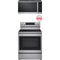 LG 2-Piece Package LREL6325F 30 Inch Electric Smart Range and MVEM1825X 1.8 Cu. Ft. Over-the-Range Smart Microwave Oven