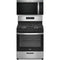 Whirlpool 2-Piece Package WFG320M0MS 30 Inch Freestanding Gas Range and WMMS3130RS 1.7 cu. ft. Over-the-Range Microwave Oven