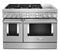 KITCHENAID KFDC558JSS KitchenAid(R) 48'' Smart Commercial-Style Dual Fuel Range with Griddle - Stainless Steel