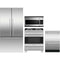 Fisher & Paykel 4-Piece Package RF201ADX5N 36 Inch Freestanding French Door Refrigerator and OR30SDG4X1 30 Inch Freestanding Gas Range and DD24DDFTX9N 24 Inch Fully-Integrated Double DishDrawer and CMOH30SS3T 30 Inch Over the Range Microwave Oven