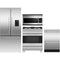 Fisher & Paykel 4-Piece Package RF170ADUSX4N 31 Inch Counter Depth French Door Refrigerator and OR30SDG4X1 30 Inch Freestanding Gas Range and DD24DDFTX9N 24 Inch Fully-Integrated Double DishDrawer and CMOH30SS3T 30 Inch Over the Range Microwave Oven