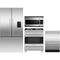 Fisher & Paykel 4-Piece Package RF201ADUSX5N 36 Inch Freestanding French Door Refrigerator and OR30SDG4X1 30 Inch Freestanding Gas Range and DD24DDFTX9N 24 Inch Fully-Integrated Double DishDrawer and CMOH30SS3T 30 Inch Over the Range Microwave Oven