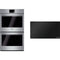 Bosch 2-Piece Package NIT8661UC Induction Smart Cooktop and HBL5651UC 30 Inch Double Convection Electric Wall Oven