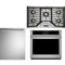 Monogram 3-Piece Package ZGU36ESLSS 36 Inch Gas Smart Cooktop and ZTS90DPSNSS 30 Inch Built-In Electric Smart Single Wall Ove and ZDT925SPNSS 24 Inch Smart Fully Integrated Dishwasher