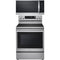 LG 2-Piece Package LREN6325XE 30 Inch Electric Smart Range and MVEM1825X 1.8 Cu. Ft. Over-the-Range Smart Microwave Oven
