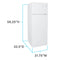 AVANTI AVRPD7300BW Avanti Apartment Refrigerator, 7.3 cu. ft