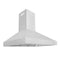 48 In. Professional Ducted Wall Mount Range Hood In Stainless Steel