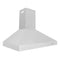 54 In. Professional Ducted Wall Mount Range Hood In Stainless Steel