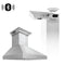 48 In. Crownsound™ Ducted Vent Professional Wall Mount Range Hood In Stainless Steel With Built-in Bluetooth Speakers
