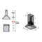 48 in. Ducted Island Mount Range Hood