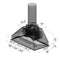 28 In. Ducted Wall Mount Range Hood Insert In Stainless Steel