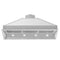 46 In. Ducted Wall Mount Range Hood Insert In Stainless Steel