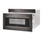 SHARP SMD2470AH 24 in. 1.2 cu. ft. 950W Sharp Black Stainless Steel Microwave Drawer Oven