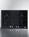 SUMMIT GC432B 30" Wide 4-burner Gas Cooktop