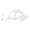 28 in. Ducted Island Mount Range Hood Insert