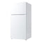 MIDEA MRT14D2BWW Midea Energy Star Certified 14 Cu. Ft. Refrigerator with Glass Shelves - White