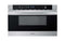 MIDEA MMB12S2AS Midea 23.87-in 1.2-cu ft Electronic 1000-Watt Microwave Drawer (Stainless Steel)