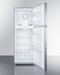 SUMMIT FF1427SSLLF2 26" Wide Top Mount Refrigerator-freezer