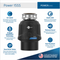 Power 15SS Garbage Disposal, 3/4 HP