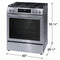 FRIGIDAIRE FCFG3083AS Frigidaire 30" Front Control Gas Range with Convection Bake