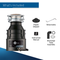 Badger 5 Garbage Disposal with Cord, 1/2 HP