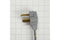 6' Gray Electric Dryer Power Cord with 30-amp, 3-Wire, right-angle plug, and adjustable strain relief bracket
