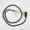 6' Black Electric Dryer Power Cord with 30-amp, 4-Wire, and 4 ring terminal connectors with right-angle plug