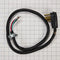 4' 4-Wire Range Power Cord, rated 40 A, with 4-wire, 4-ring terminal connectors, and right-angle 4-prong plug