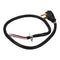 4' 4-Wire Range Power Cord, rated 40 A, with 4-wire, 4-ring terminal connectors, and right-angle 4-prong plug