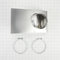 0"-5" Dryer Exhaust Periscope Kit for 2.5" clearance, with 1 male fitting, 1 extra-long draw band collar, and 2 clamps