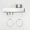0"-5" Dryer Exhaust Periscope Kit for 2.5" clearance, with 1 male fitting, 1 extra-long draw band collar, and 2 clamps
