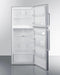 SUMMIT FF1513SS 28" Wide Top Mount Refrigerator-freezer