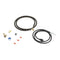 Dishwasher Water Line Installation Kit with 6' braided hose, 3/8" compression fitting, washers, and 5' 3-prong cord