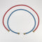 5' Rubber washer fill hoses rated 1000 PSI with 2 female connections and built-in O-Rings - 2 pack