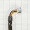 6' Black braided hoses with 90 degree elbow rated 1700 PSI with two female connections - 2 Pack