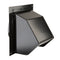 Steel Wall Cap for 6" Round Duct with Backdraft Damper and Bird Screen, Black