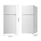 MIDEA MRT14D2BWW Midea Energy Star Certified 14 Cu. Ft. Refrigerator with Glass Shelves - White