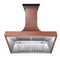 30 In. Designer Series Hand-hammered Copper Finish Ducted Wall Range Hood