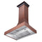 48 In. Designer Series Hand-hammered Copper Finish Ducted Wall Mount Range Hood