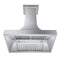 36 In. Designer Series Satin Stainless Steel Ducted Wall Range Hood