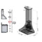 36 In. Designer Series Satin Stainless Steel Ducted Wall Range Hood