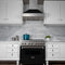 30 In. Ducted Satin Stainless Steel Wall Mount Range Hood With Black Matte Shell