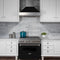 36 In. Ducted Satin Stainless Steel Wall Mount Range Hood With Black Matte Shell