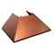 30 In. Ducted Satin Stainless Steel Wall Mount Range Hood With Copper Shell
