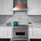 36 In. Ducted Satin Stainless Steel Wall Mount Range Hood With Copper Shell