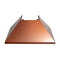 36 In. Ducted Satin Stainless Steel Wall Mount Range Hood With Copper Shell
