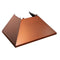 36 In. Ducted Satin Stainless Steel Wall Mount Range Hood With Copper Shell