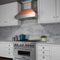 36 In. Ducted Satin Stainless Steel Wall Mount Range Hood With Copper Shell