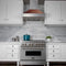 30 In. Ducted Satin Stainless Steel Wall Mount Range Hood With Hand-hammered Copper Shell